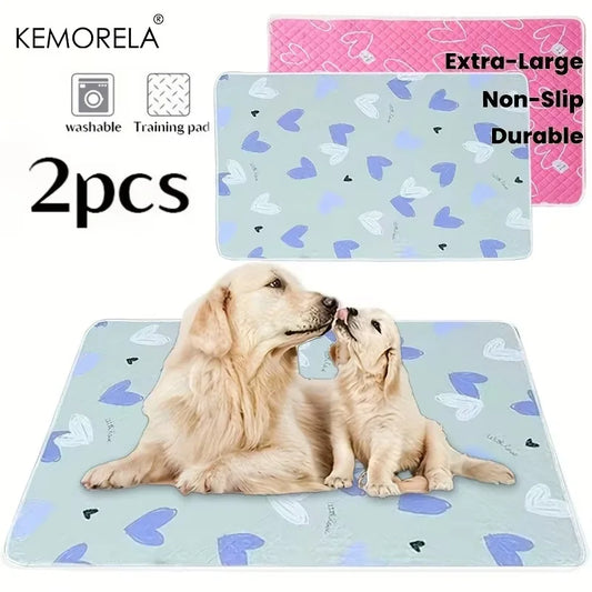 2PCS Washable Dog Training Pads Odor Resistant, Various Sizes, Summer Outdoor Picnic Essentials Suitable for Crate Home and Use